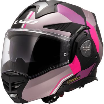 LS2 FF901 Advant X Ultra Grijs Paars 06 Systeemhelm
