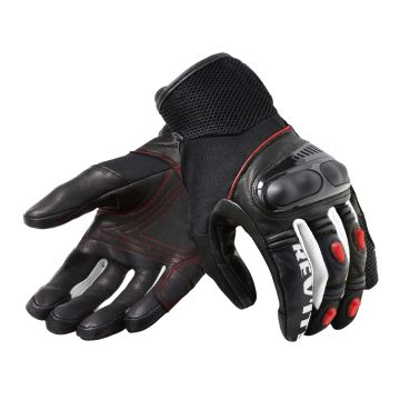 REV'IT! Metric Black Neon Red Motorcycle Gloves