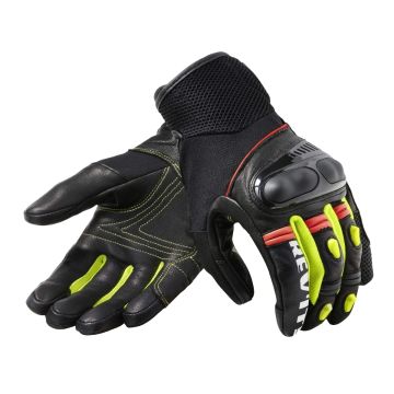 REV'IT! Metric Black Neon Yellow Motorcycle Gloves