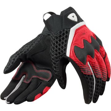 REV’IT! Veloz Dames Zwart Rood Handschoenen