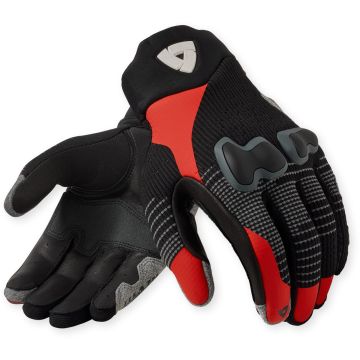REV’IT! Kinetic 2 Zwart Rood Handschoenen