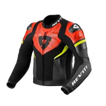REV'IT! Hyperspeed 2 Air Jas Zwart Neon rood