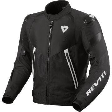 REV’IT! Control H2O Zwart Wit Motorjas