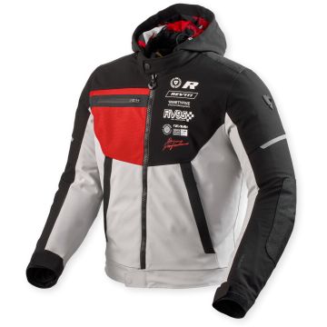 REV’IT! Haste H2O Zwart Rood Motorjas