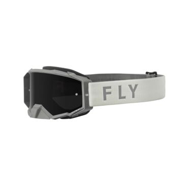 FLY Racing Zone Pro Goggle Grey W Dark Smoke Lens