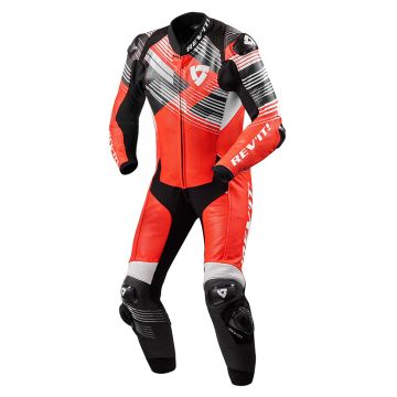 REV'IT! Apex 1-Delig Neon Rood Wit