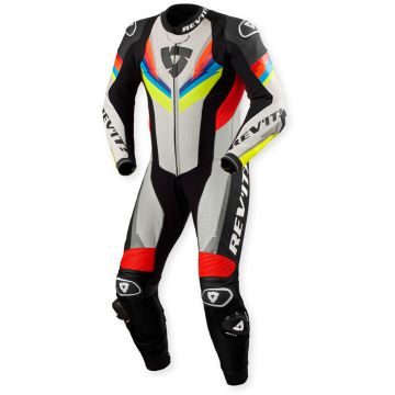REV’IT! Quantum 3 Licht Grijs Neon Geel 1-Delig Motorpak