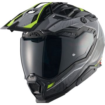 Nexx X.WED 3 Furka Carbon Grijs Neon Geel Adventure Integraalhelm