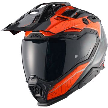 Nexx X.WED 3 Furka Carbon Grijs Oranje Adventure Integraalhelm