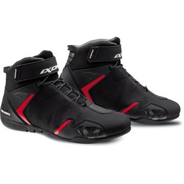 Ixon Gambler WP Zwart Rood Motorschoenen