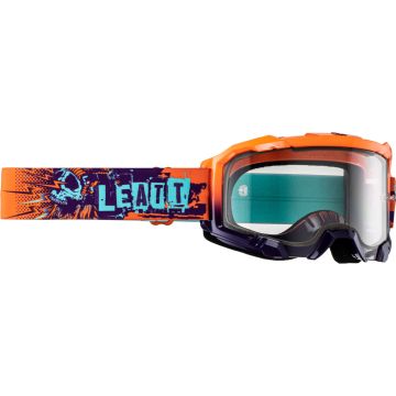 Leatt Velocity 4.5 Graffiti 2024 Purple Turquoise Orange Motocross Goggles