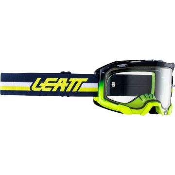 Leatt Velocity 4.5 Stripes 2024 Blue White Yellow Motocross Goggles