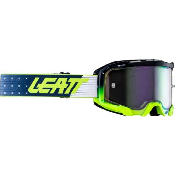 Leatt Velocity 4.5 Iriz Classic 2024 Blue White Yellow Motocross Goggles