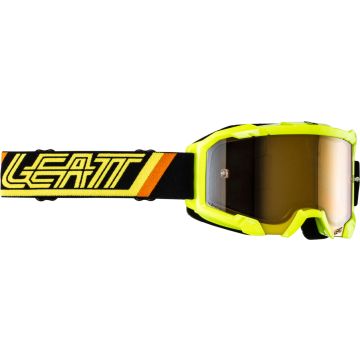 Leatt Velocity 4.5 Iriz Stripes 2024 Black Yellow Motocross Goggles