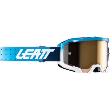 Leatt Velocity 4.5 Iriz Cyan Light Blue Dark Blue Motocross Goggles