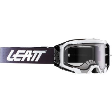 Leatt Velocity 5.5 White Black Motocross Goggles