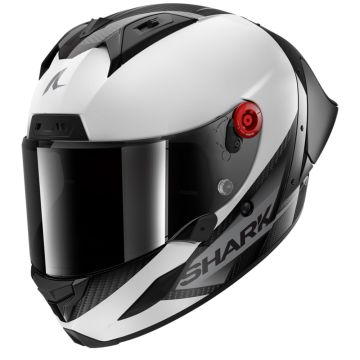 Shark Aeron-GP Blank SP DWA Carbon Wit Antraciet Glanzend Integraalhelm