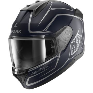 Shark D-Skwal 3 Drone Mat Blauw Zilver Blauw BSB Integraalhelm