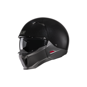 HJC i20 Solid Zwart / Semi Flat Titanium Jethelm
