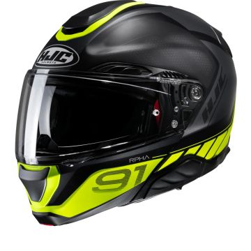 HJC RPHA 91 Rafino Zwart Geel Mc3Hsf Systeemhelm