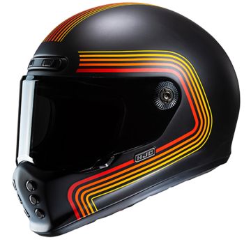 HJC V10 Foni Zwart Rood Integraalhelm