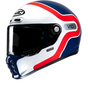 HJC V10 Grape Wit Rood Mc21 Integraalhelm