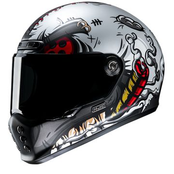 HJC V10 Vatt Wit Grijs Integraalhelm