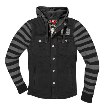 HolyFreedom Folsom Zwart Grijs Motor Zip Hoodie