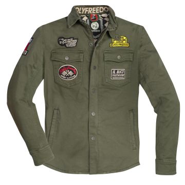 HolyFreedom Lieutenant Groen Textiele Motorjas