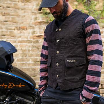 HolyFreedom Gilet Denim Zwart Vest