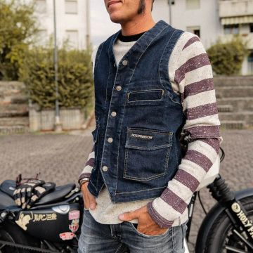 HolyFreedom Gilet Denim Blauw Vest
