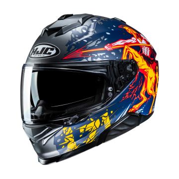 HJC i71 Taurus Grijs Rood Blauw Geel Integraalhelm