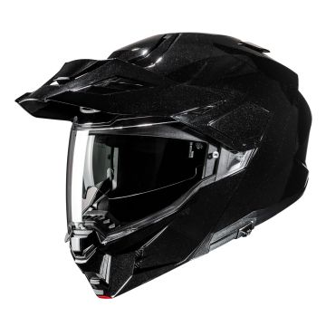HJC i80 Solid Metal Zwart Adventure Motorhelm