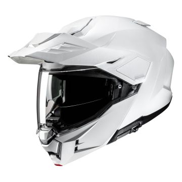 HJC i80 Solid Wit Adventure Motorhelm