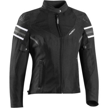 Ixon Ilana Evo Zwart Wit Dames Textiele Motorjas