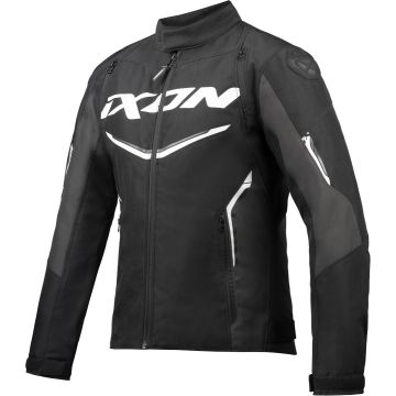 Ixon Cordolo Zwart Antraciet Wit Textiele Motorjas