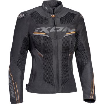 Ixon Draco Lady Antraciet Zwart Goud Textiele Motorjas