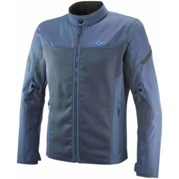 Ixon Fresh Slim Blauw Waterdichte Textiele Motorjas