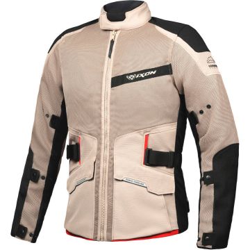 Ixon M-Njord Sand Zwart Rood Textiele Motorjas