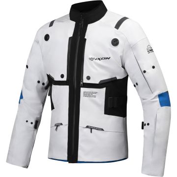 Ixon M-Skeid Grijs Blauw Textiele Motorjas