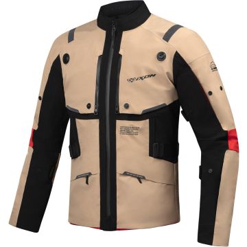 Ixon M-Skeid Sand Zwart Rood Textiele Motorjas