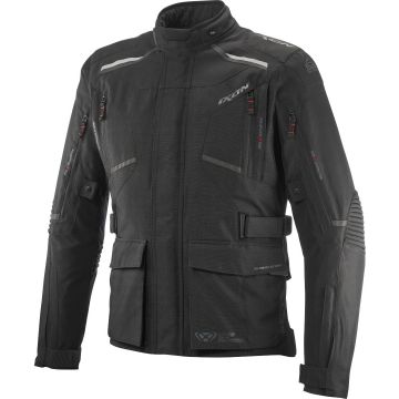 Ixon Midgard Zwart Waterdichte Textiele Motorjas