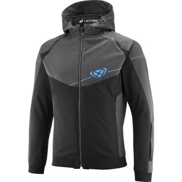 Ixon Section Zwart Antraciet Blauw Textiele Motorjas