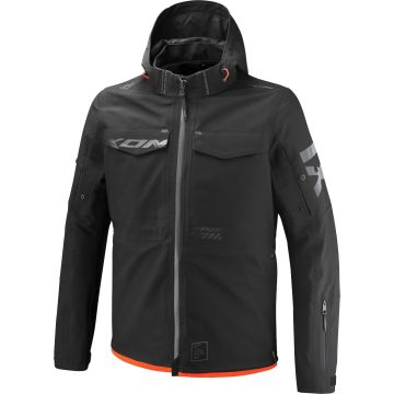 Ixon Square Zwart Bright Rood Waterdichte Textiele Motorjas