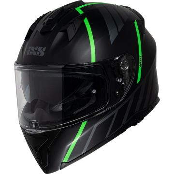 IXS iXS217 2.0 Mat Zwart Groen Integraalhelm