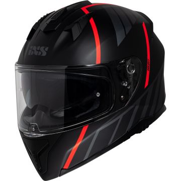 IXS iXS217 2.0 Mat Zwart Rood Integraalhelm