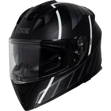 IXS iXS217 2.0 Mat Zwart Wit Integraalhelm