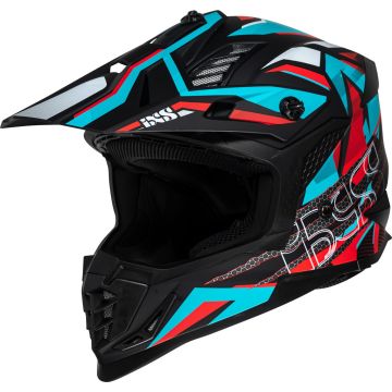 IXS iXS363 2.0 Zwart Turquoise Crosshelm
