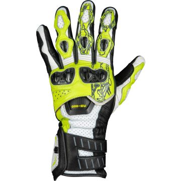 IXS RS-200 3.0 Wit Zwart Geel Handschoenen