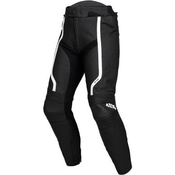 IXS Sport RS-600 1.0 Zwart Wit Leren Motorbroek